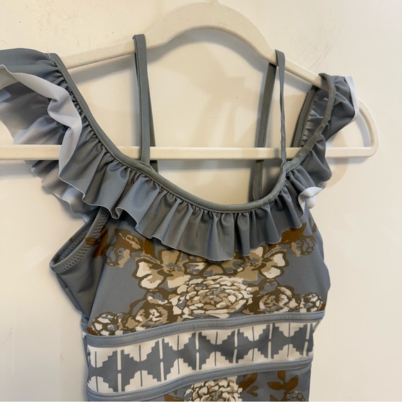 JOYFOLIE EVERA SWIMSUIT IN BLUE FLORAL sz12 - Picture 4 of 8